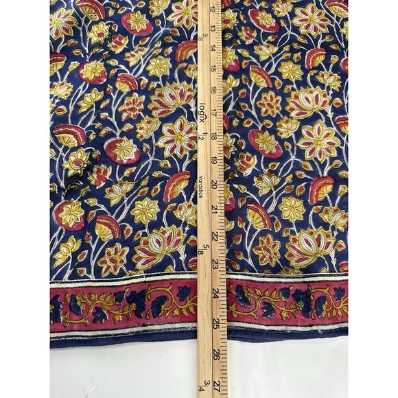 Tolani Size M 100% Silk Multi Color V Neck Long Sleeve Tunic Top Boho - Picture 14 of 14